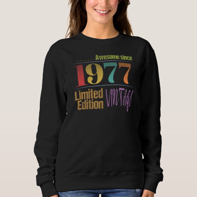 Awesome Since 1977    Vintage Sweatshirt (Front)