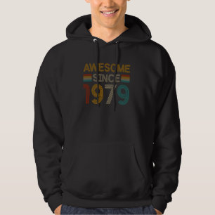 Awesome Since 1979 45 Year Old 45th Birthday Funny Hoodie