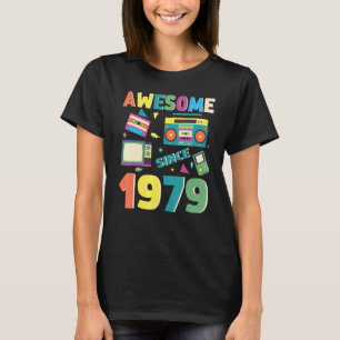 Awesome Since 1979 Vintage 1979 43rd Birthday 43 Y T-Shirt
