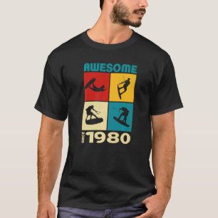 Awesome since 1980 Wakeboard lifestyle 1 T-Shirt