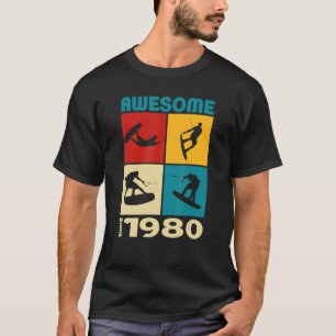 Awesome since 1980 Wakeboard lifestyle 1 T-Shirt