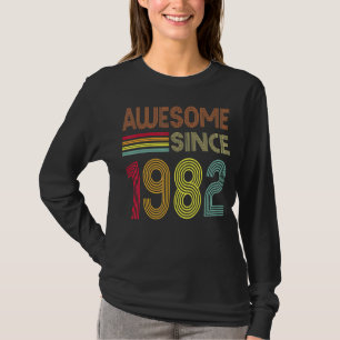 Awesome Since 1982 40th Birthday Retro T-Shirt