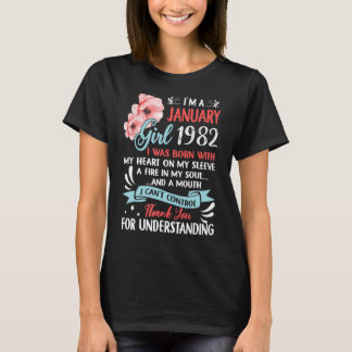 Awesome Since 1982 41st Birthday I'm a January Gir T-Shirt