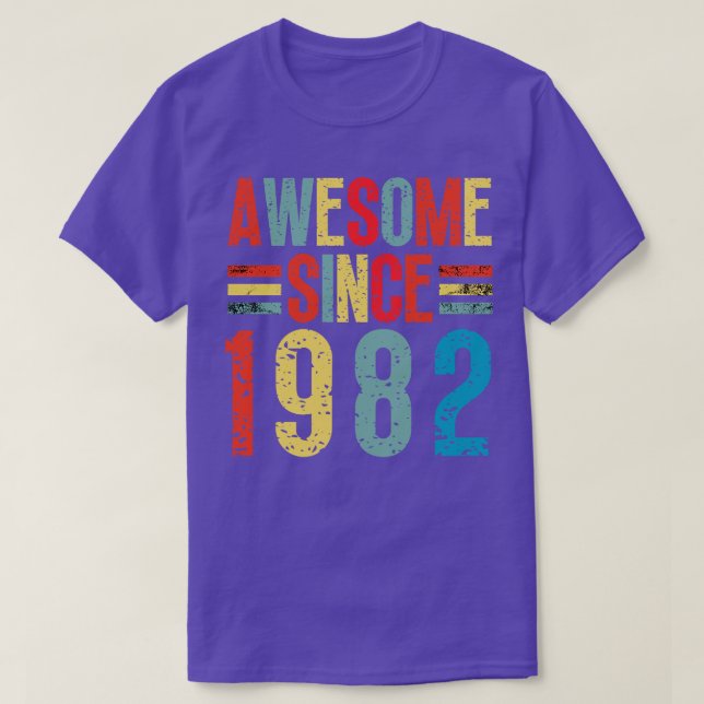 Awesome Since 1982 6 T-Shirt (Design Front)