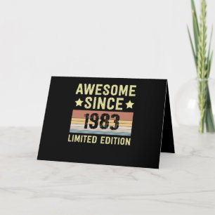 Awesome Since 1983 Birthday Card