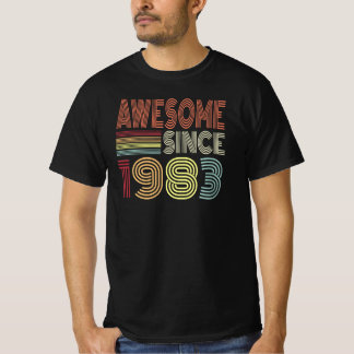 Awesome Since 1983 Retro Born In 1983 Birthday T-Shirt
