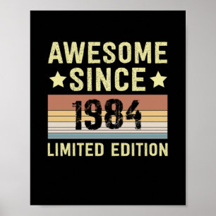 Awesome Since 1984 Birthday Poster