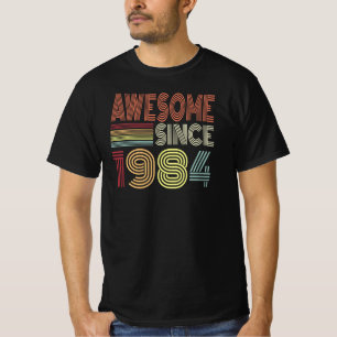 Awesome Since 1984 Retro Born In 1984 Birthday T-Shirt