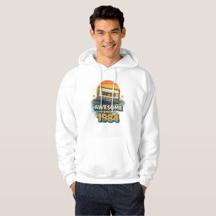 Awesome Since 1984 Retro Cassette Tape Vintage 80s Hoodie