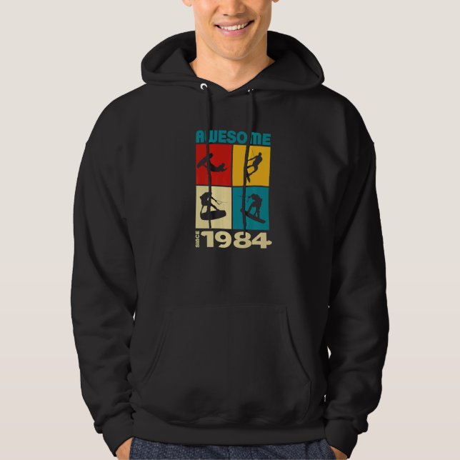 Awesome since 1984 Wakeboard lifestyle  1 Hoodie (Front)