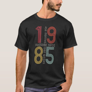Awesome Since 1985 38th Birthday 38 Years Old Ret T-Shirt