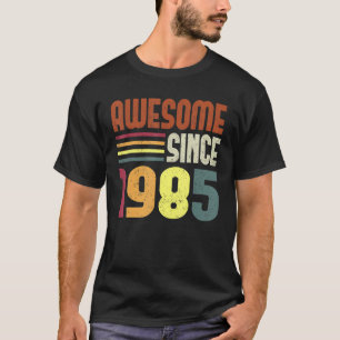 Awesome Since 1985 38th Birthday Retro Vintage 1 T-Shirt