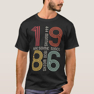 Awesome Since 1986 37th Birthday 37 Years Old Ret T-Shirt