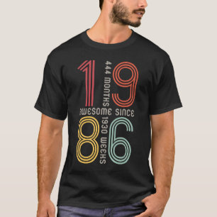 Awesome Since 1986 37th Birthday  37 Years Old Ret T-Shirt