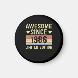 Awesome Since 1986 Birthday Magnet