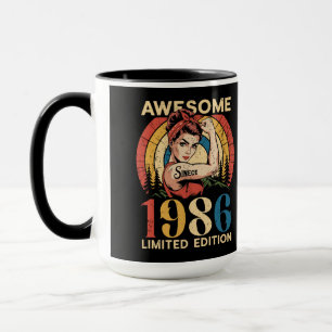 Awesome Since 1986 Retro 40th Women's Birthday Mug