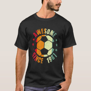 Awesome Since 1987 35Th Birthday 35 Year Old Socce T-Shirt