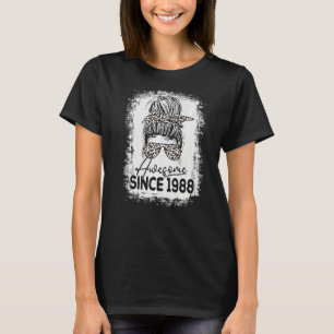 Awesome Since 1988 35 Years Old Leopard 35th Birth T-Shirt