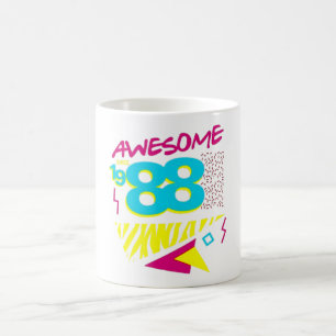 Awesome Since 1988 Retro 80s Birthday Coffee Mug