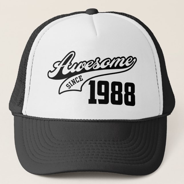 Awesome Since 1988 Trucker Hat (Front)