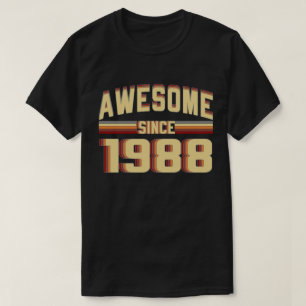 Awesome Since 1988 Vintage 31 Years Old Birthday T-Shirt
