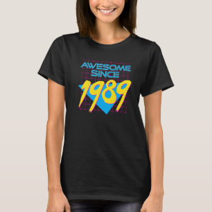 Awesome Since 1989 Cool 33 Years Old Graphic T-Shirt
