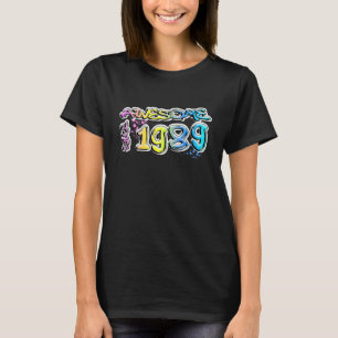 Awesome since 1989 Graffiti Motif T-Shirt
