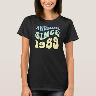 Awesome Since 1989 Vintage Retro Birthday T-Shirt