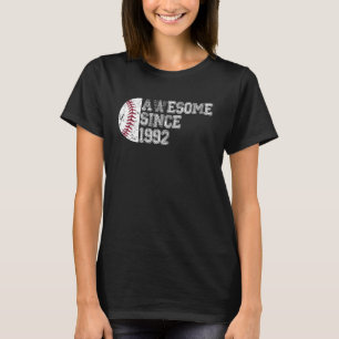 Awesome Since 1992 31st Birthday  Baseball 31 year T-Shirt