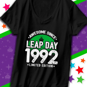 Awesome Since 1992 Leap Year Day Feb 29 Birthday T-Shirt