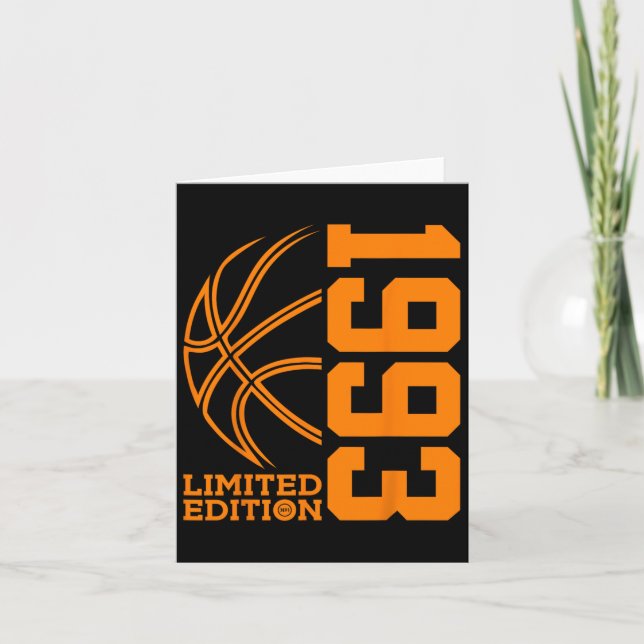 Awesome Since 1993 Birthday Bysketbyll Limited Edi Card (Front)