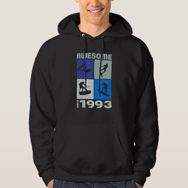 Awesome since 1993  Wakeboard lifestyle Hoodie (Front)