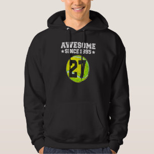 Awesome Since 1995 Tennis 27th Birthday 27 Years O Hoodie