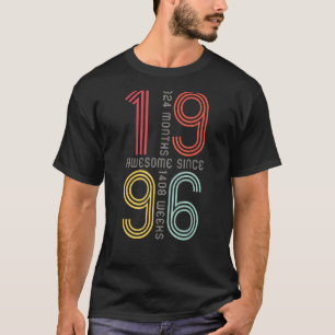 Awesome Since 1996 27th Birthday  27 Years Old Ret T-Shirt