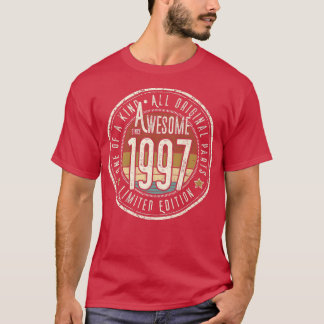 Awesome since 1997 Vintage Style Born in 1997 Birt T-Shirt