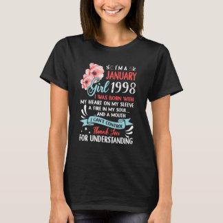Awesome Since 1998 25th Birthday I'm a January Gir T-Shirt
