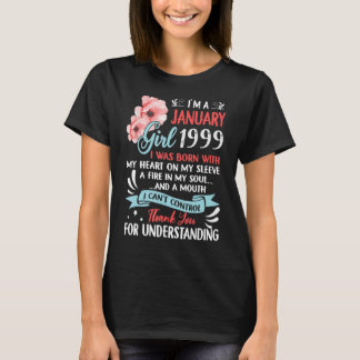 Awesome Since 1999 24th Birthday I'm a January Gir T-Shirt