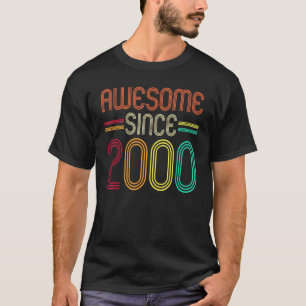 Awesome Since 2000 23rd Birthday Vintage Retro T-Shirt