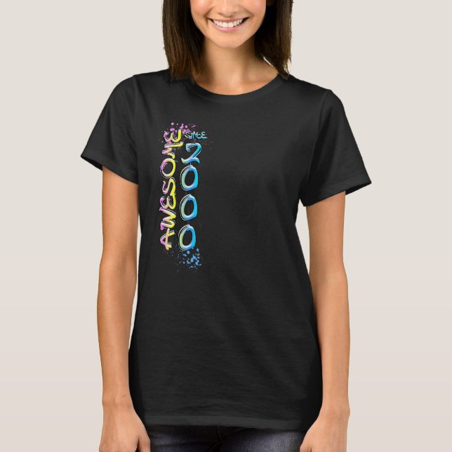 Awesome since 2000 graffiti motif T-Shirt (Front)