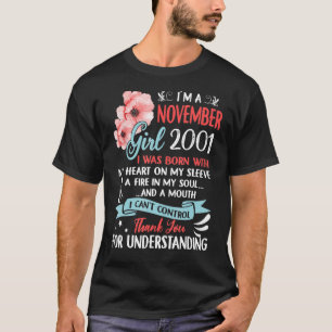 Awesome Since 2001 21st Birthday I'm A November Gi T-Shirt