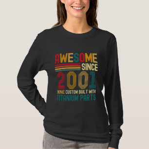 Awesome Since 2001 Vintage 23rd Birthday Men Titan T-Shirt