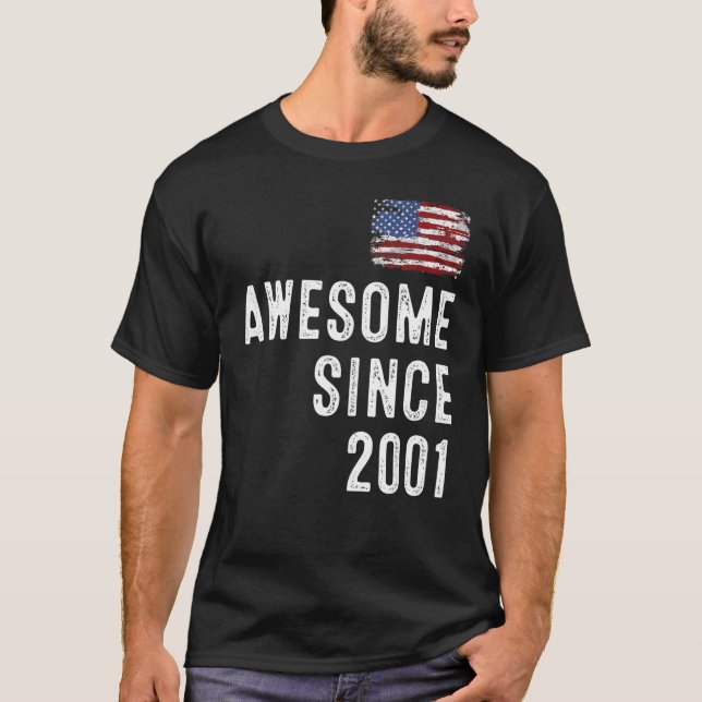 awesome since 2002, 21st birthday T-Shirt (Front)