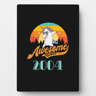 Awesome since 2004 - Year of Birth & Birthday Gift Plaque