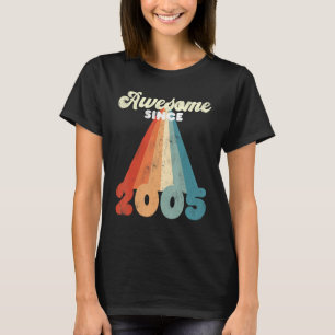 Awesome Since 2005 17 Years Vintage 17th Birthday T-Shirt