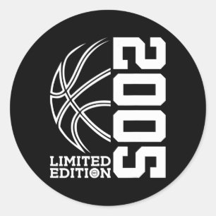 Awesome Since 2005 Birthday Bysketbyll Limited Edi Classic Round Sticker