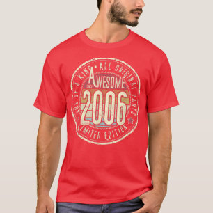 Awesome Since 2006 16th Birthday Born In 2006 Retr T-Shirt