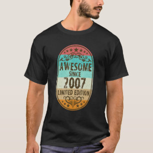 Awesome Since 2007 15th Birthday T-Shirt