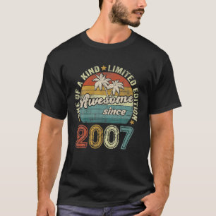 Awesome Since 2007 Vintage Retro Classic 14th T-Shirt