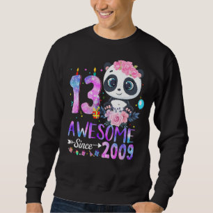 Awesome Since 2009 Kids 13th Birthday 13 Years Old Sweatshirt