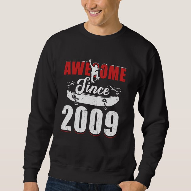 Awesome Since 2009 Tees 15 Skateboard Its My 15th  (Front)